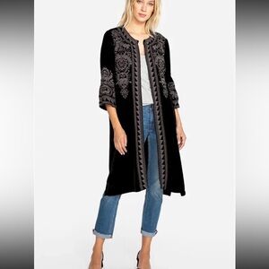 Johnny Was Hirsch Midi Coat Size S